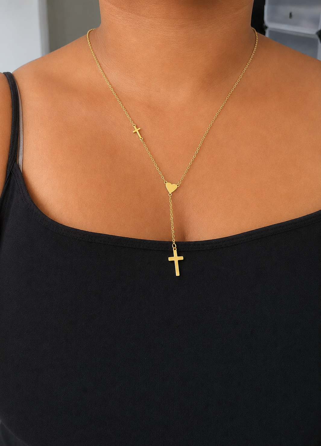 Collier Hestia - acier inoxydable - les déesses en lumière